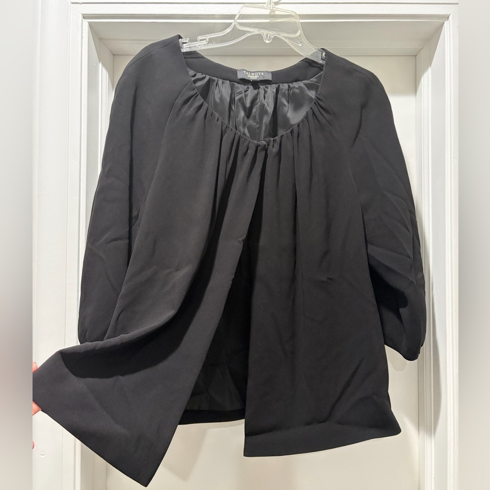 Talbots Black One-Button Jacket
